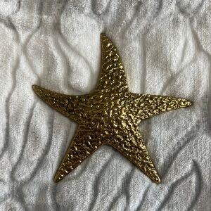 Vintage brass Palm Beach style starfish